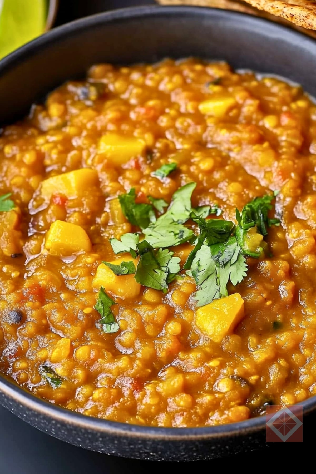 Savory Lentil Tomato Dhal with a Tangy Mango Pickle Twist 5 Savory Lentil Tomato Dhal with a Tangy Mango Pickle Twist - Lentil Tomato Dhal with a Tangy Mango Pickle pin 2 midia