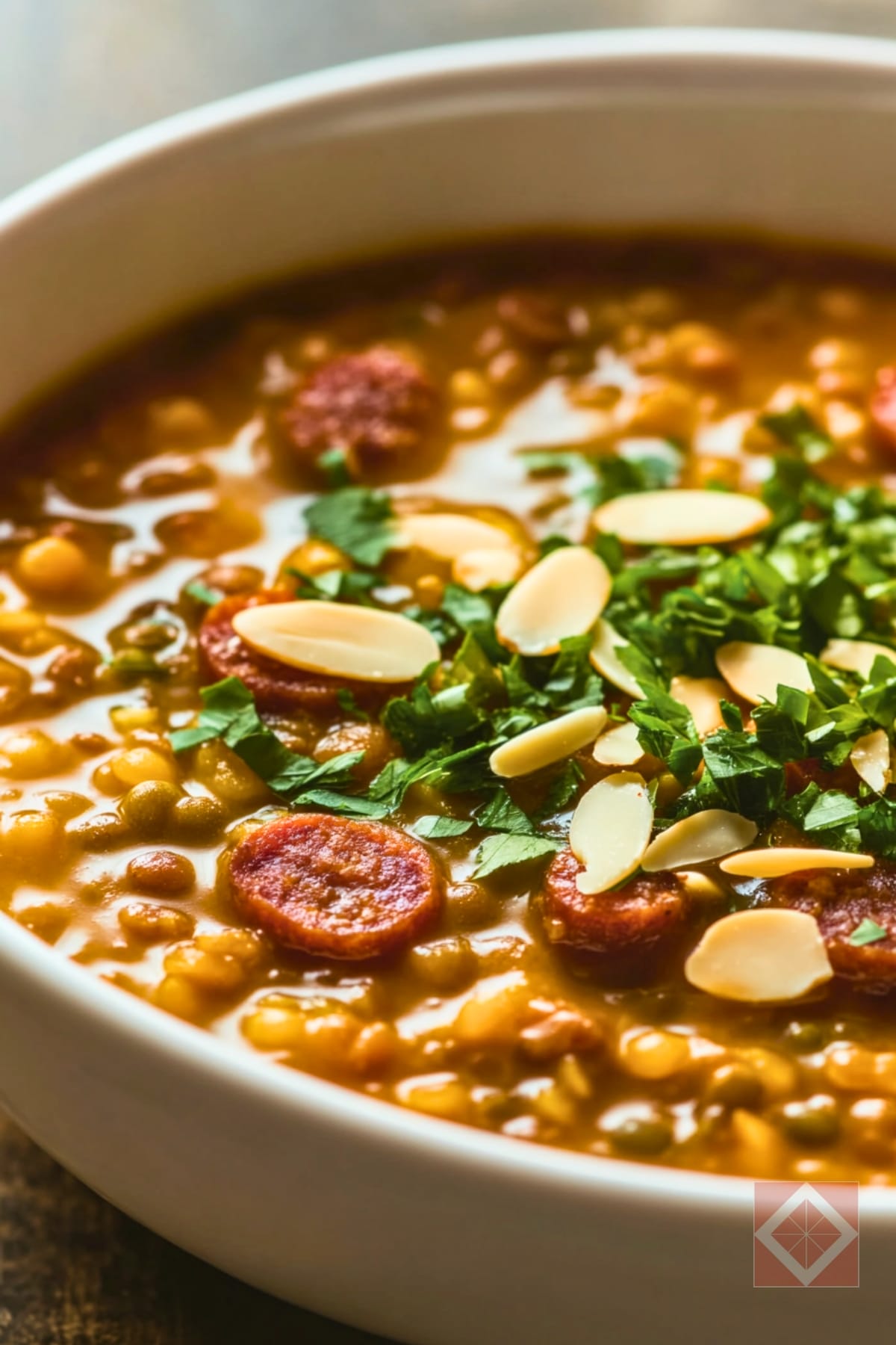 8 One Pot Instant Pot Soup Recipes That Practically Cook Themselves 10 8 One Pot Instant Pot Soup Recipes That Practically Cook Themselves - Lentil and Chorizo Soup pin 1 midia