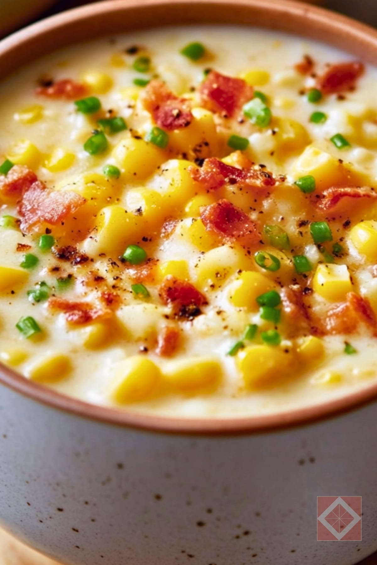 Warm Up with This Irresistible Loaded Corn Chowder Soup 3 Warm Up with This Irresistible Loaded Corn Chowder Soup - Loaded Corn Chowder pin 1 midia