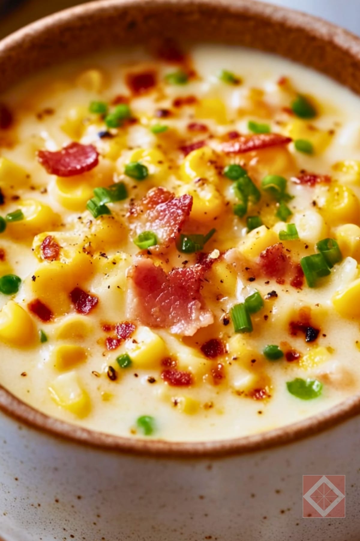 Warm Up with This Irresistible Loaded Corn Chowder Soup 4 Warm Up with This Irresistible Loaded Corn Chowder Soup - Loaded Corn Chowder pin 2 midia