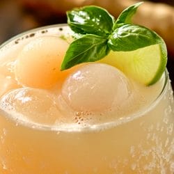 This Lychee & Ginger Beer Drink Is a Must-Try 5 This Lychee & Ginger Beer Drink Is a Must-Try - Lychee and Ginger Beer Cooler Cocktail midia