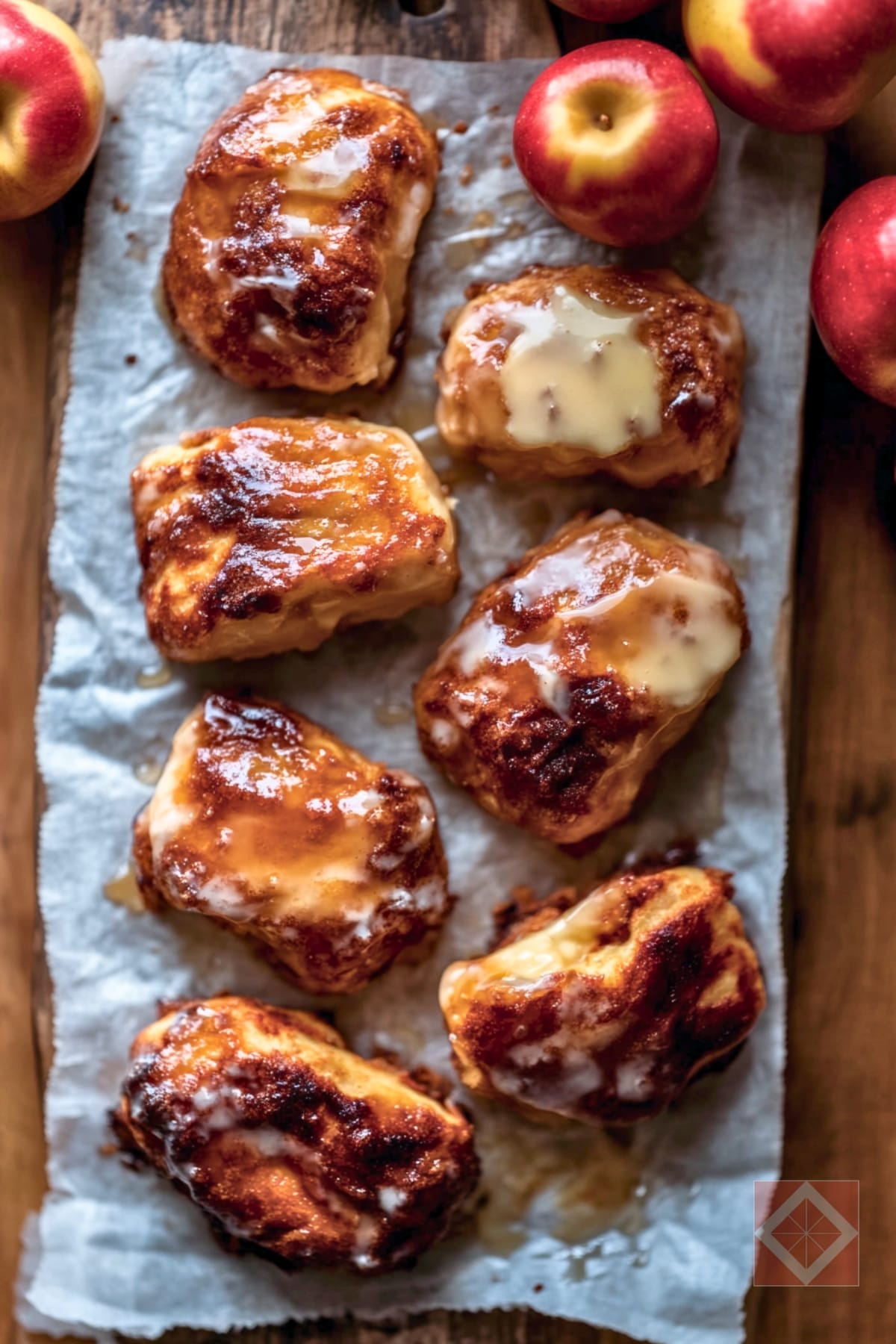 Quick & Easy Spiced Maple Apple Fritters 3 Quick & Easy Spiced Maple Apple Fritters - Maple Apple Fritters pin 2 midia