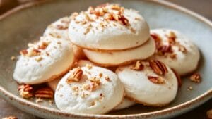 Light & Airy Maple Meringue Cookies with Pecans 1 Light & Airy Maple Meringue Cookies with Pecans - Maple Meringue and Pecan Cookies midia