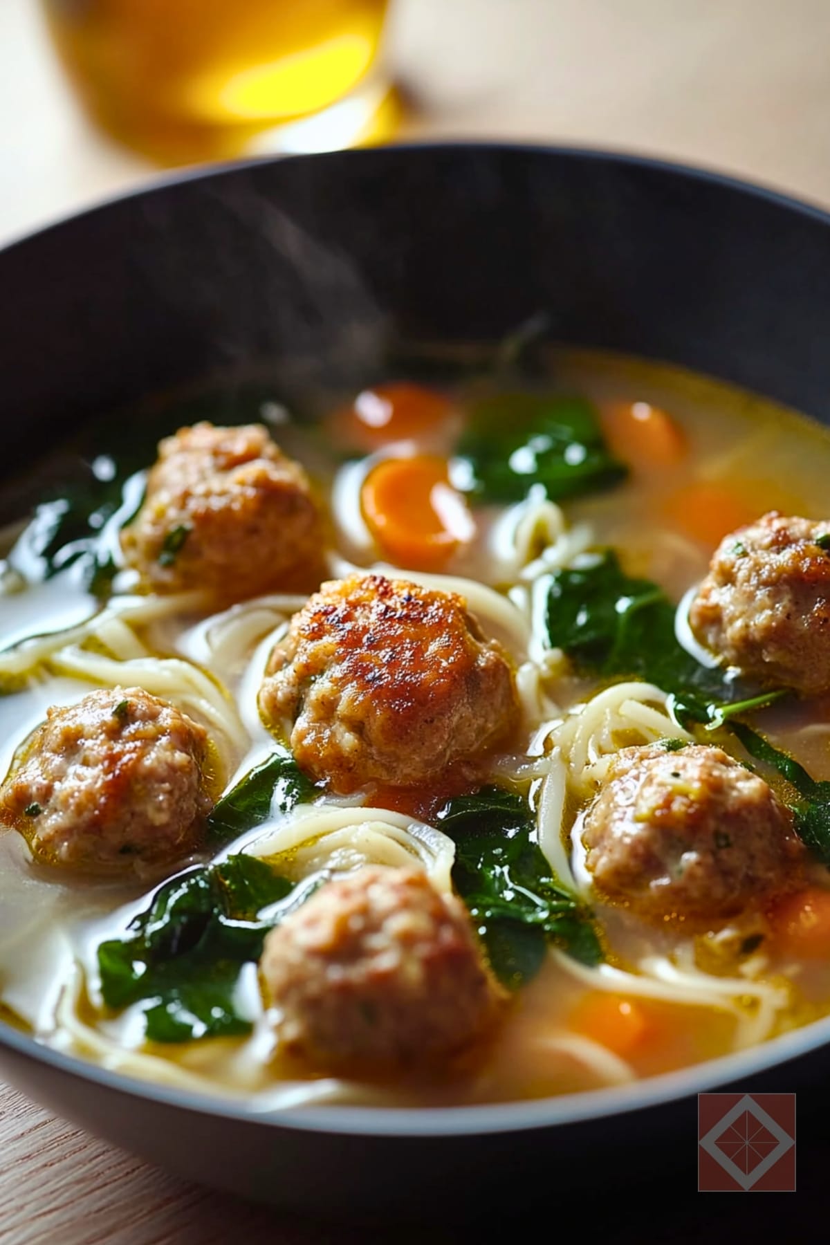 Easy Meatball & Escarole Soup One Pot Recipe for Busy Days 4 Easy Meatball & Escarole Soup One Pot Recipe for Busy Days - Meatball and Escarole Soup pin 2 midia
