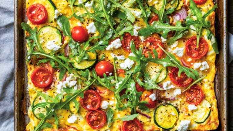 Quick & Healthy Sheet Pan Eggs Recipe for Busy Mornings 9 Quick & Healthy Sheet Pan Eggs Recipe for Busy Mornings - Mediterranean Sheet Pan Eggs midia