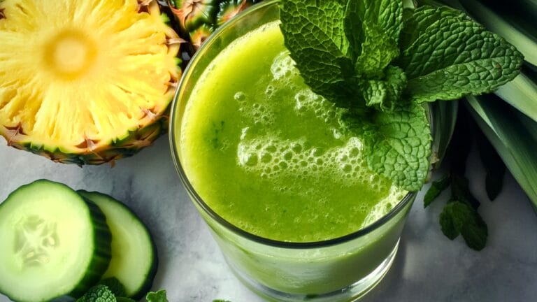 Minty Pineapple Juice for Anti-Inflammation Benefits - Minty Pineapple Juice midia