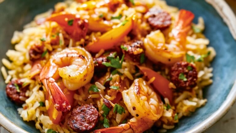 Satisfying One-Pot Rice Pilaf with Shrimp & Chorizo 9 Satisfying One-Pot Rice Pilaf with Shrimp & Chorizo - One Pot Rice Pilaf midia