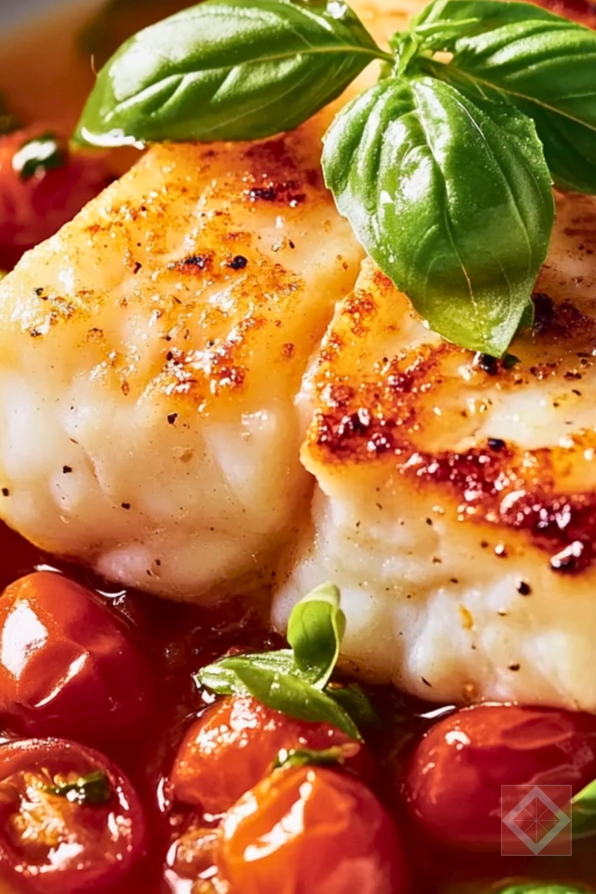 Easy Pan-Seared Cod with White Wine Tomato Butter Sauce 4 Easy Pan-Seared Cod with White Wine Tomato Butter Sauce - Pan Seared Cod Recipe in White Wine Tomato and Butter Sauce pin 2 midia