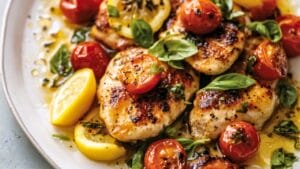 Easy Pan-Seared Lemon Chicken with a Mediterranean Twist 1 Easy Pan-Seared Lemon Chicken with a Mediterranean Twist - Pan Seared Lemon Chicken midia