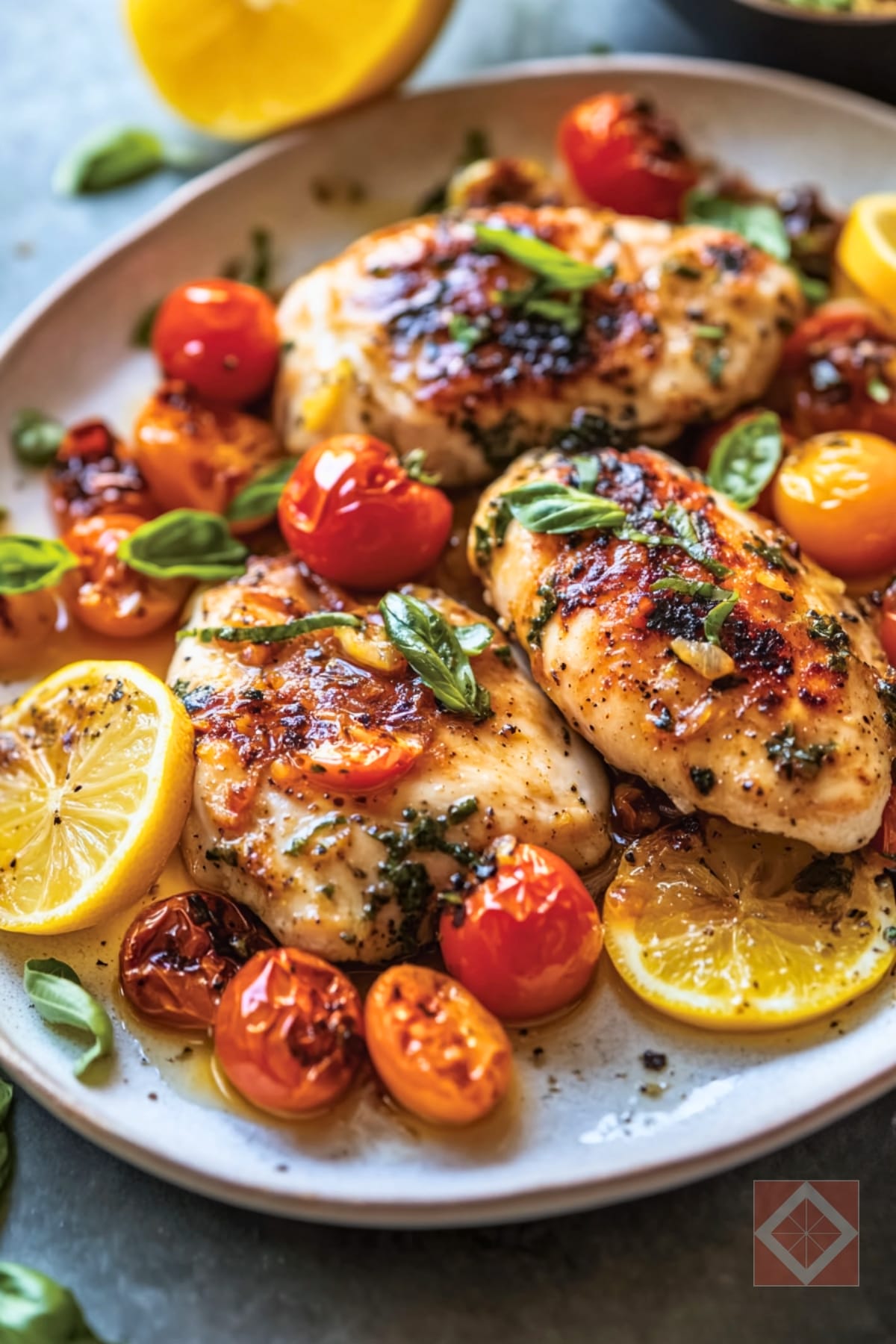 Easy Pan-Seared Lemon Chicken with a Mediterranean Twist 2 Easy Pan-Seared Lemon Chicken with a Mediterranean Twist - Pan Seared Lemon Chicken pin 1 midia