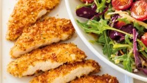 Easy Crispy Parmesan Chicken with Warm Fennel, Radicchio & Arugula Salad One-Pot Recipe 1 Easy Crispy Parmesan Chicken with Warm Fennel, Radicchio & Arugula Salad One-Pot Recipe - Parmesan Chicken with Warm Fennel Radicchio and Arugula Salad midia