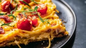 Savory Pasta Carbonara Torte with a Twist of Sage 1 Savory Pasta Carbonara Torte with a Twist of Sage - Pasta Carbonara Torte midia
