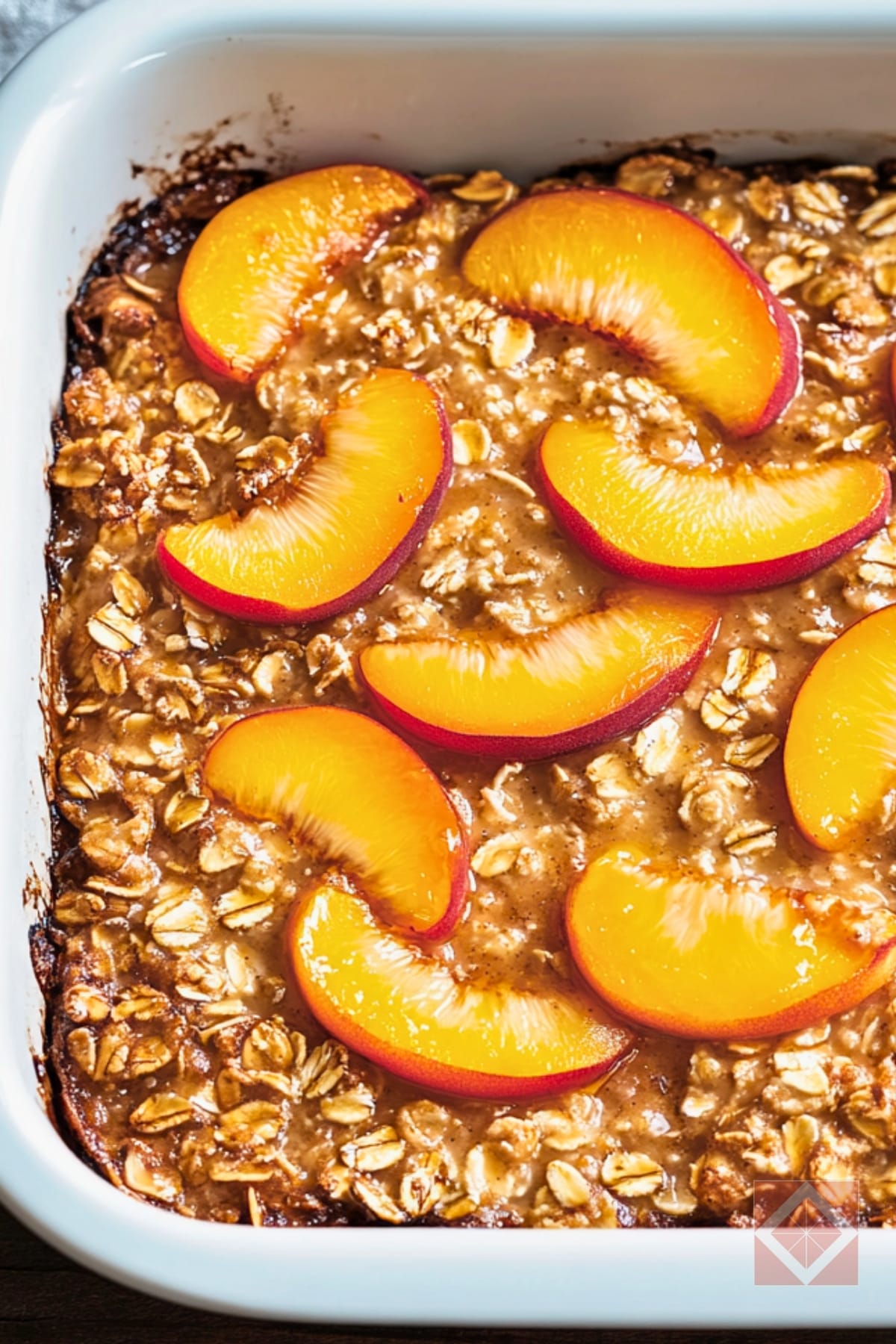 Perfect Peaches & Cream Oatmeal for Any Morning 4 Perfect Peaches & Cream Oatmeal for Any Morning - Peaches and Cream Baked Oatmeal pin 2 midia