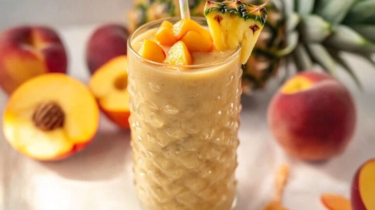 Best Peachy Pineapple Cooler Juicing Recipe to Energize Your Day 6 Best Peachy Pineapple Cooler Juicing Recipe to Energize Your Day - Peachy Pineapple Cooler Juice midia