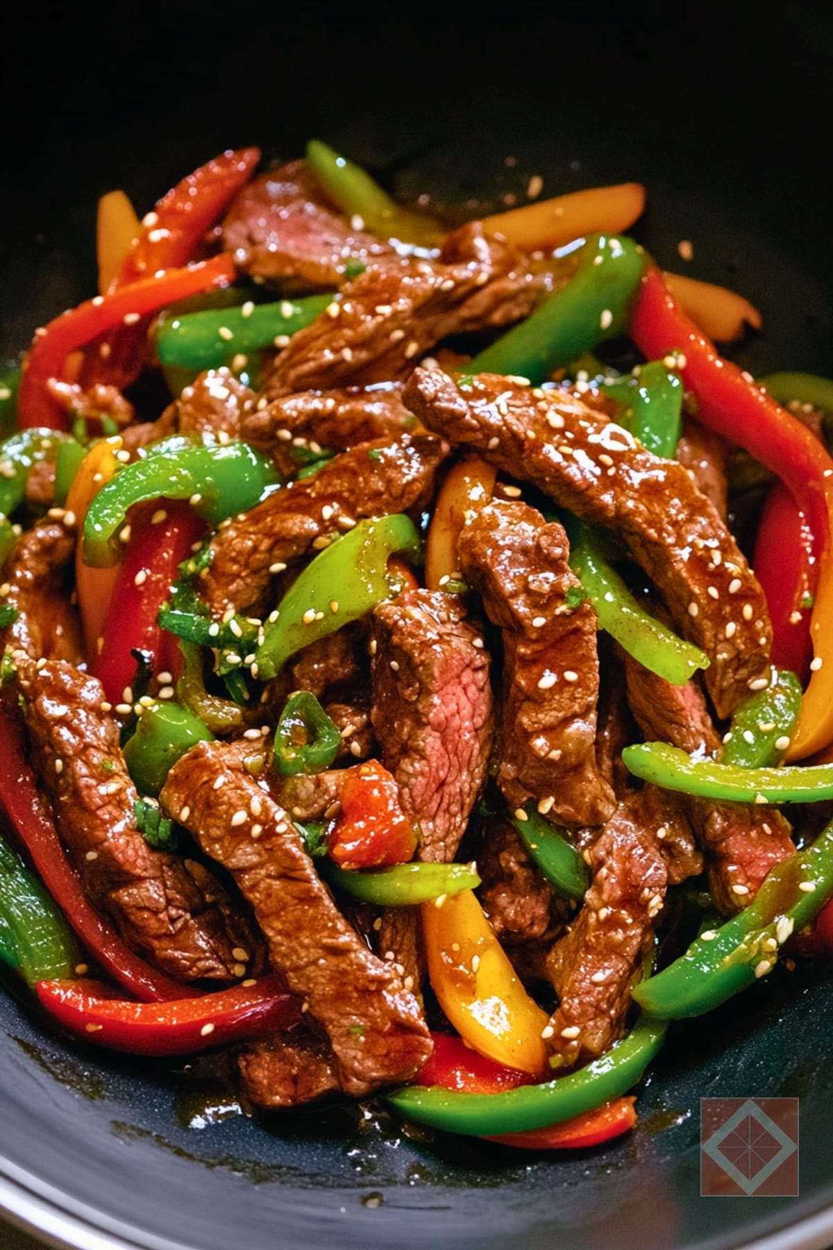 Juicy Pepper Steak Stir-Fry with Crisp Vegetables 4 Juicy Pepper Steak Stir-Fry with Crisp Vegetables - Pepper Steak Stir Fry pin 3 midia