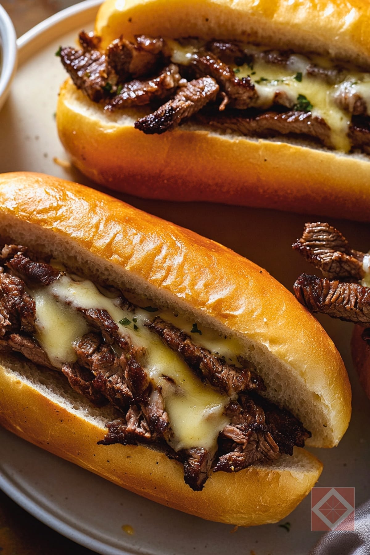 Philly Cheesesteak Sandwiches: A Crowd-Pleasing Favorite & Easy Recipe 4 Philly Cheesesteak Sandwiches: A Crowd-Pleasing Favorite & Easy Recipe - Philly Cheesesteak Sandwich pin 2 midia