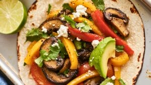Quick Healthy Recipe: Portobello Mushroom Fajitas 1 Quick Healthy Recipe: Portobello Mushroom Fajitas - Portobello Mushroom Sheet Pan Fajitas midia