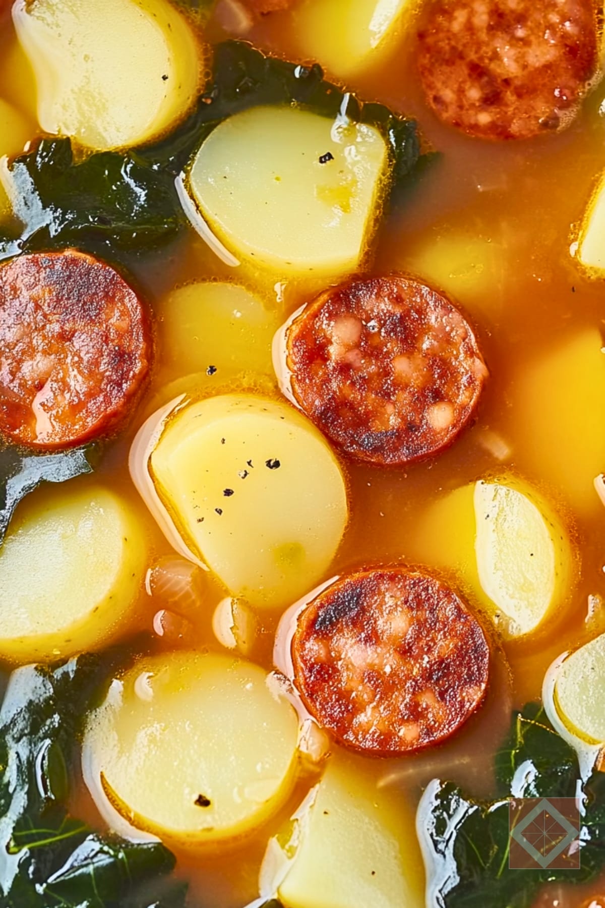39 One Pot Soup Recipes That’ll Make You Want to Cancel Plans & Stay In 29 39 One Pot Soup Recipes That’ll Make You Want to Cancel Plans & Stay In - Portuguese Potato Sausage and Greens Soup One Pot pin 1 midia