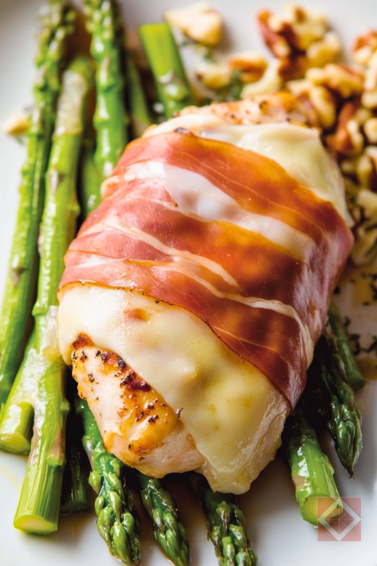 Simple Prosciutto-Wrapped Chicken with Asparagus One-Pot Recipe - Prosciutto Wrapped Chicken with Asparagus pin 1 midia