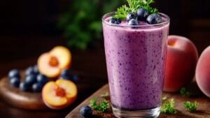 Easy Purple Peach Parsley Juicing Recipe to Refresh & Energize 1 Easy Purple Peach Parsley Juicing Recipe to Refresh & Energize - Purple Peach Parsley Juice midia