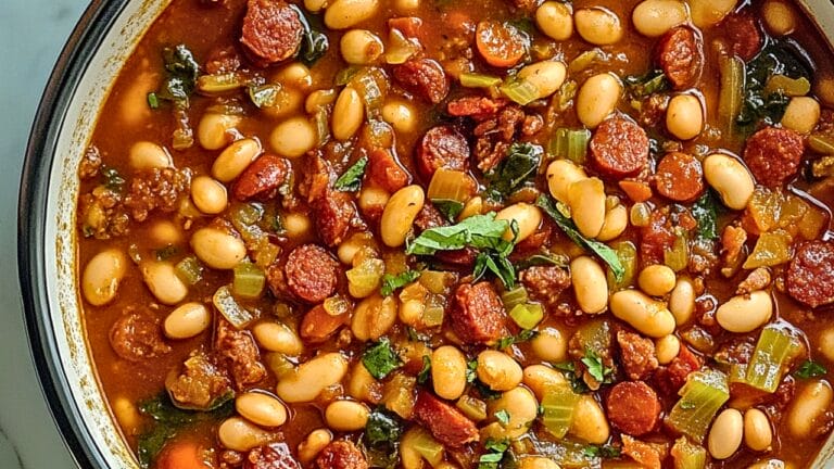 Rich & Flavorful White Beans with Chorizo for Dinner Tonight 4 Rich & Flavorful White Beans with Chorizo for Dinner Tonight - Rich Flavorful White Beans with Chorizo midia