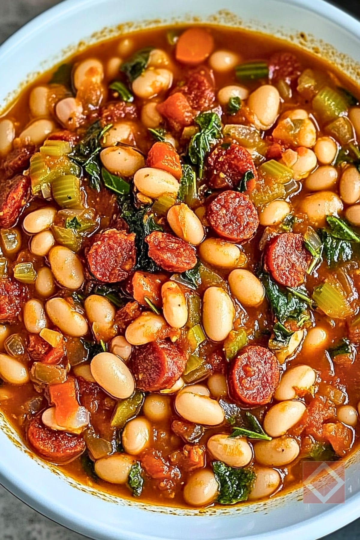 Rich & Flavorful White Beans with Chorizo for Dinner Tonight 3 Rich & Flavorful White Beans with Chorizo for Dinner Tonight - Rich Flavorful White Beans with Chorizo pin 1 midia