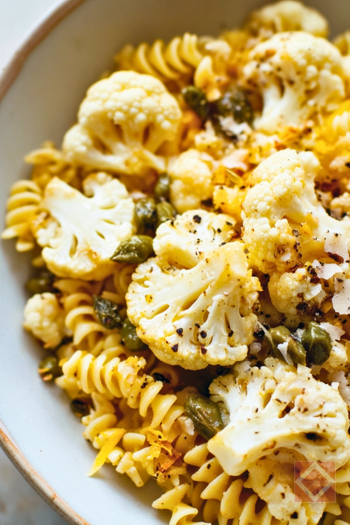 Perfectly Roasted Cauliflower Pasta with a Zesty Twist 4 Perfectly Roasted Cauliflower Pasta with a Zesty Twist - Roasted Cauliflower Pasta pin 2 midia