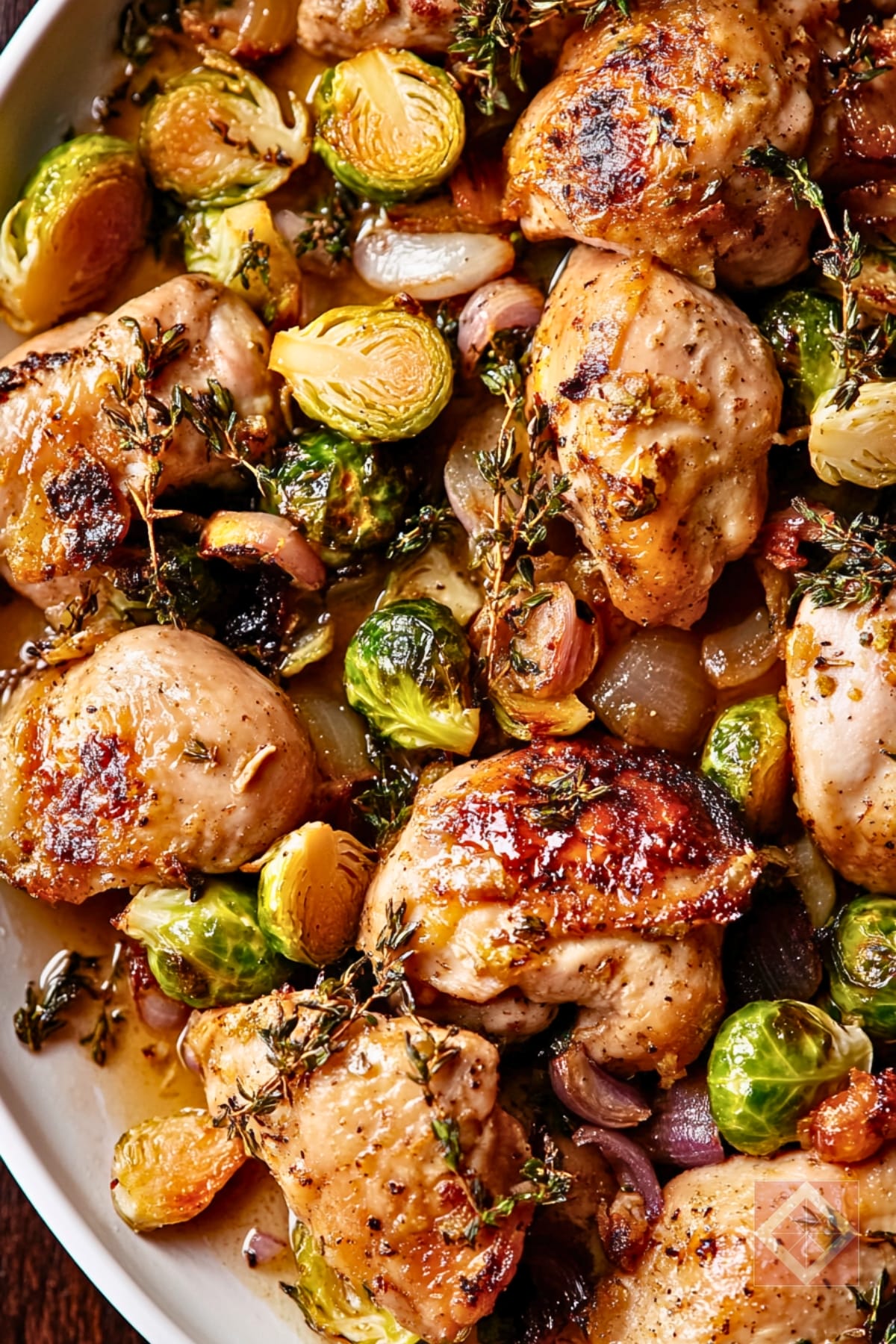 Best Roasted Chicken with Brussels Sprouts & Shallots One-Pot Recipe 4 Best Roasted Chicken with Brussels Sprouts & Shallots One-Pot Recipe - Roasted Chicken Parts with Brussels Sprouts and Shallots pin 2 midia