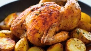 Easy Roasted Chicken with Potatoes One Pot-Recipe in a Skillet 1 Easy Roasted Chicken with Potatoes One Pot-Recipe in a Skillet - Roasted Chicken with Potatoes midia