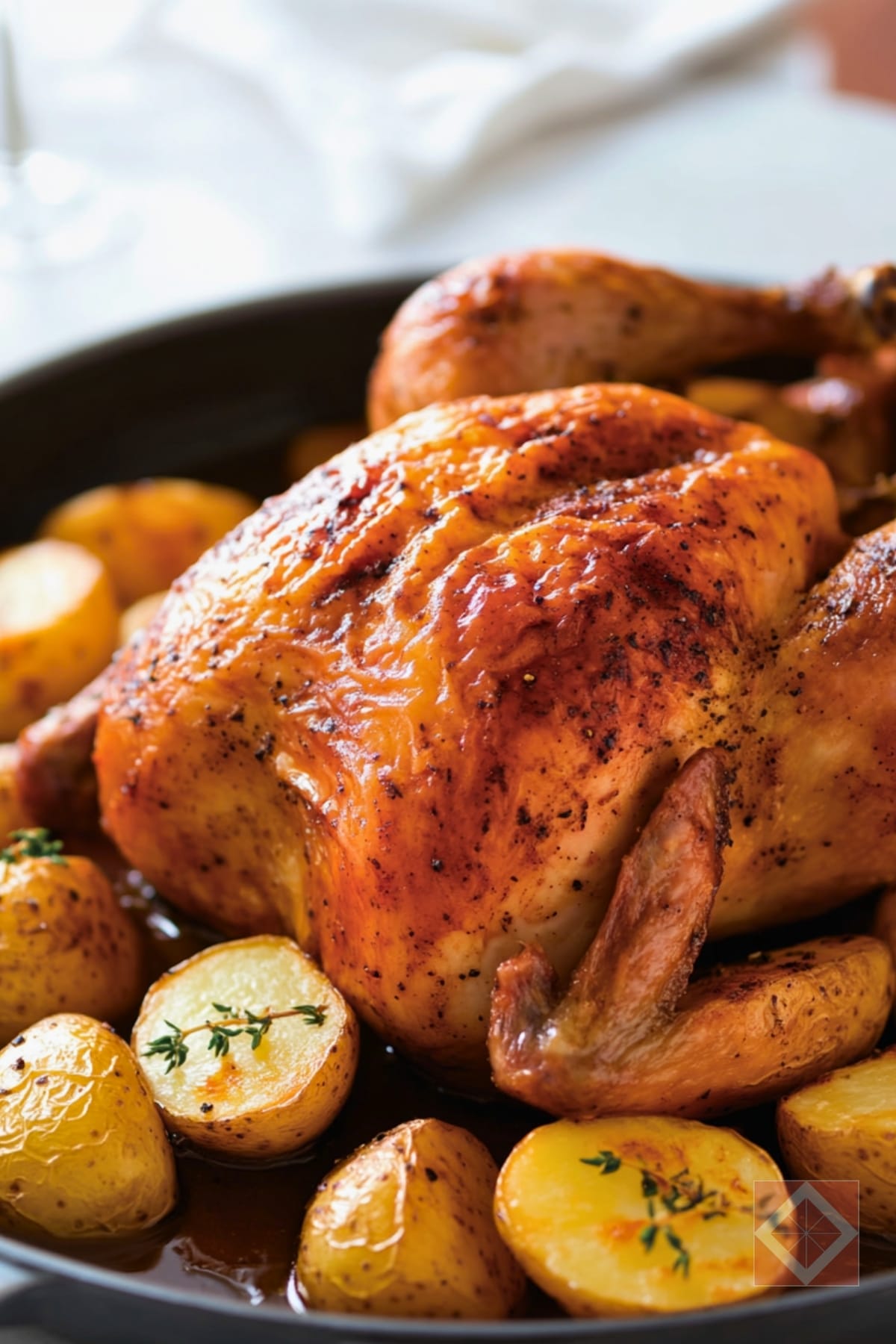 20 Flavor-Packed Poultry One-Pot Recipes That'll Save Your Weeknights 19 20 Flavor-Packed Poultry One-Pot Recipes That'll Save Your Weeknights - Roasted Chicken with Potatoes pin 1 midia