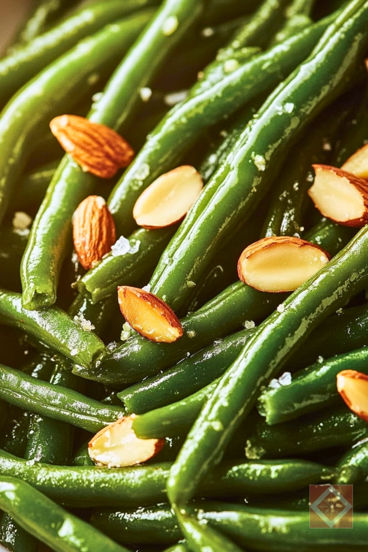 Garlic Roasted Green Beans Almondine Made Easy 3 Garlic Roasted Green Beans Almondine Made Easy - Roasted Green Beans Almondine pin 1 midia