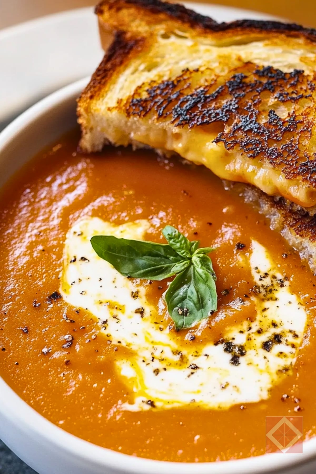 8 Cozy & Easy Soup Recipes You’ll Want to Make All Winter 7 8 Cozy & Easy Soup Recipes You’ll Want to Make All Winter - Roasted Tomato Soup Recipe with Baked Grilled Cheese pin 1 midia
