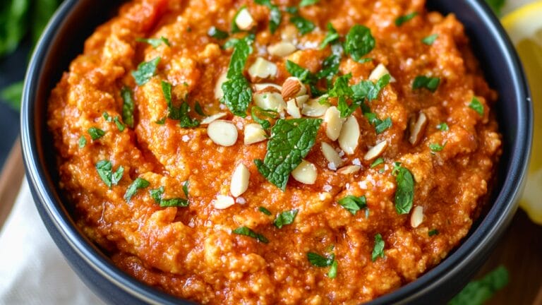 How to Make Romesco Sauce for an Anti-Inflammatory Diet 5 How to Make Romesco Sauce for an Anti-Inflammatory Diet - Romesco Recipe with Toasted Almonds and Mint midia