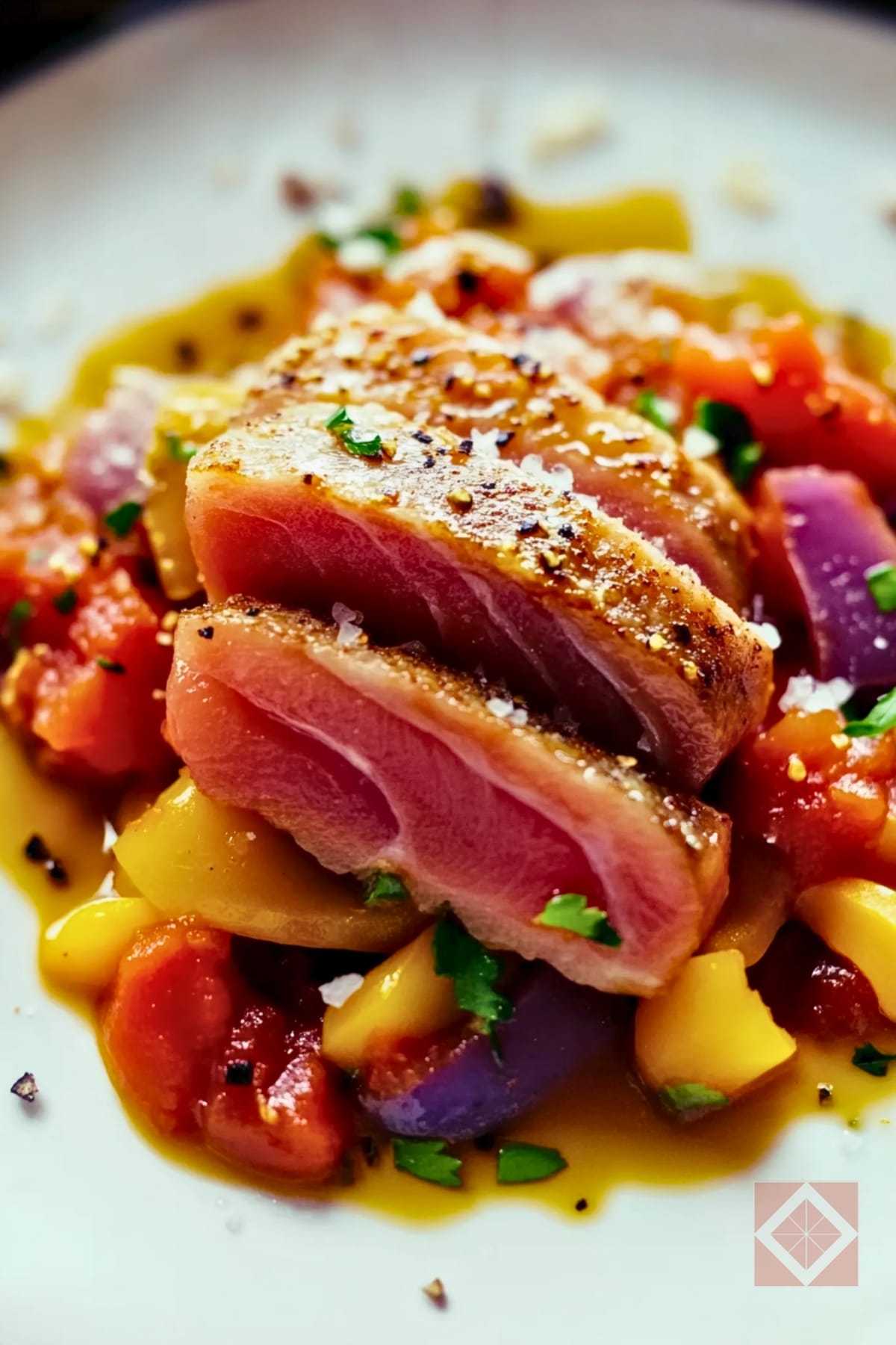 Quick & Healthy Ahi Tuna Recipe 4 Quick & Healthy Ahi Tuna Recipe - Seared Ahi Tuna pin 2 midia