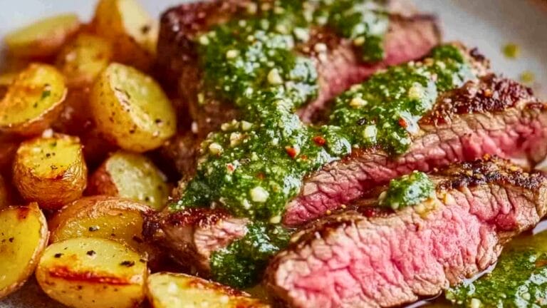 Best Seared Steaks with Crispy Potatoes & Herb Sauce One-Pot Recipe 7 Best Seared Steaks with Crispy Potatoes & Herb Sauce One-Pot Recipe - Seared Steaks with Crispy Potatoes and Herb Sauce midia 1