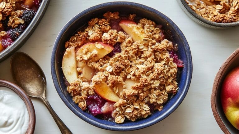 Seasonal Fruit Crisp: Gut-Friendly & Anti-Inflammatory 1 Seasonal Fruit Crisp: Gut-Friendly & Anti-Inflammatory - Seasonal Fruit Crisps with Oatmeal Crumble Crust midia