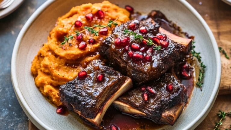 Fall-Off-The-Bone Short Ribs with Mediterranean Flair - Short Ribs midia