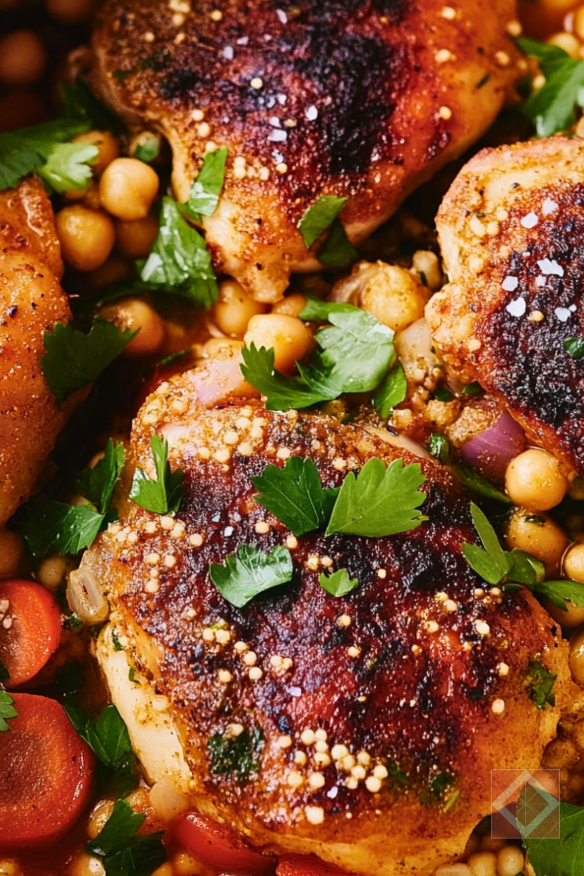 Simple Chicken with Spiced Couscous & Carrots One-Pot Recipe for Dinner 4 Simple Chicken with Spiced Couscous & Carrots One-Pot Recipe for Dinner - Simple Chicken with Spiced Couscous and Carrots pin 2 midia