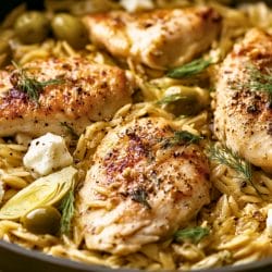 Simple Skillet Chicken with Artichokes & Orzo 4 Simple Skillet Chicken with Artichokes & Orzo - Skillet Chicken midia