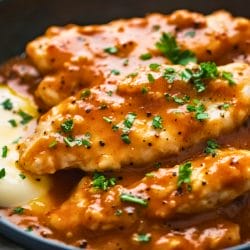 Easy & Juicy Chicken Tenders in Creamy Gravy 5 Easy & Juicy Chicken Tenders in Creamy Gravy - Smothered Chicken Tenders midia
