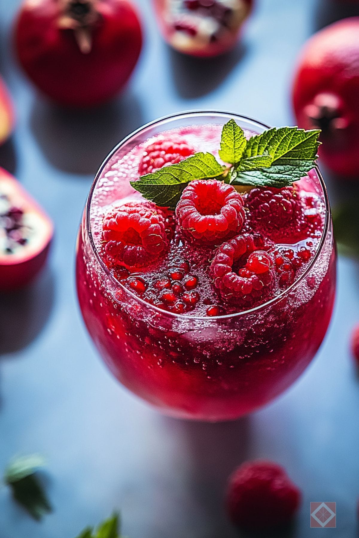 Easy Sparkling Raspberry Pomegranate Juicing Recipe to Refresh 3 Easy Sparkling Raspberry Pomegranate Juicing Recipe to Refresh - Sparkling Raspberry Pomegranate Juice pin 1 midia
