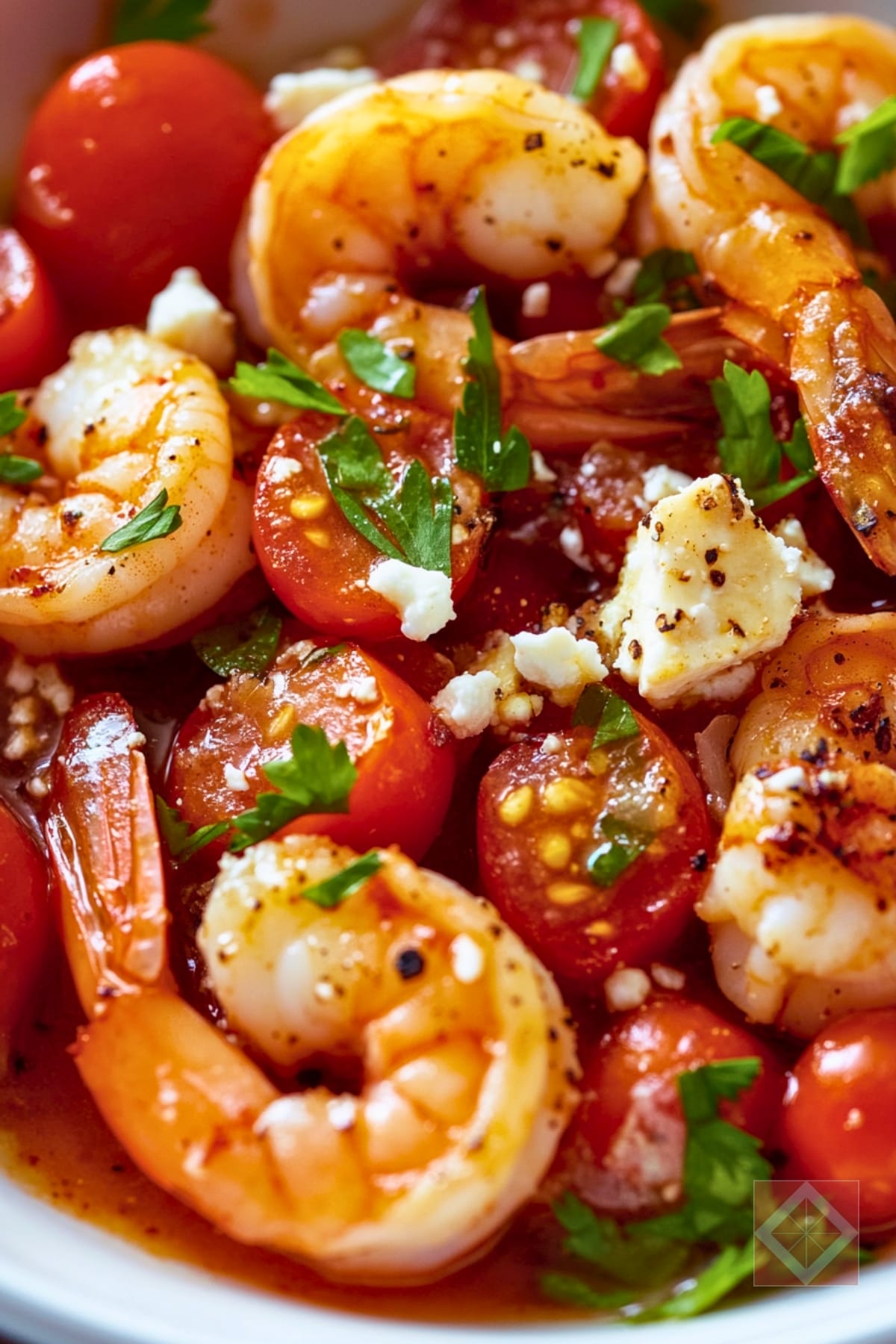 10 Healthy Seafood Recipes to Revitalize Your Dinner Routine 9 10 Healthy Seafood Recipes to Revitalize Your Dinner Routine - Spicy Shrimp with Tomatoes and Feta pin 1 midia