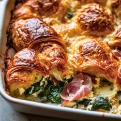 Spinach & Prosciutto Croissant Strata Breakfast Bake Recipe 5 Spinach & Prosciutto Croissant Strata Breakfast Bake Recipe - Spinach Prosciutto Croissant Strata midia
