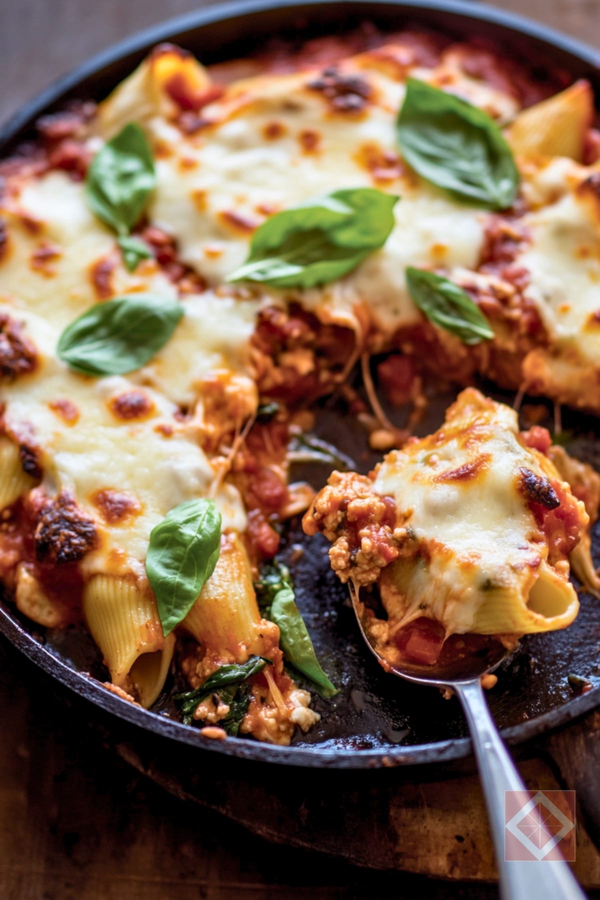 Cheesy Spinach & Pasta Shells for Easy Dinner Nights 3 Cheesy Spinach & Pasta Shells for Easy Dinner Nights - Spinach and Pasta Shells pin 2 midia