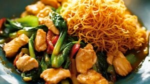 Stir-Fried Chicken with Bok Choy & Crispy Noodle Cake One-Pot Recipe Made Easy 1 Stir-Fried Chicken with Bok Choy & Crispy Noodle Cake One-Pot Recipe Made Easy - Stir Fried Chicken with Bok Choy and Crispy Noodle Cake midia