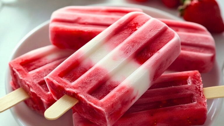Sweet & Creamy Strawberry-Coconut Ice Pops to Try 7 Sweet & Creamy Strawberry-Coconut Ice Pops to Try - Strawberry Coconut Ice Pops midia