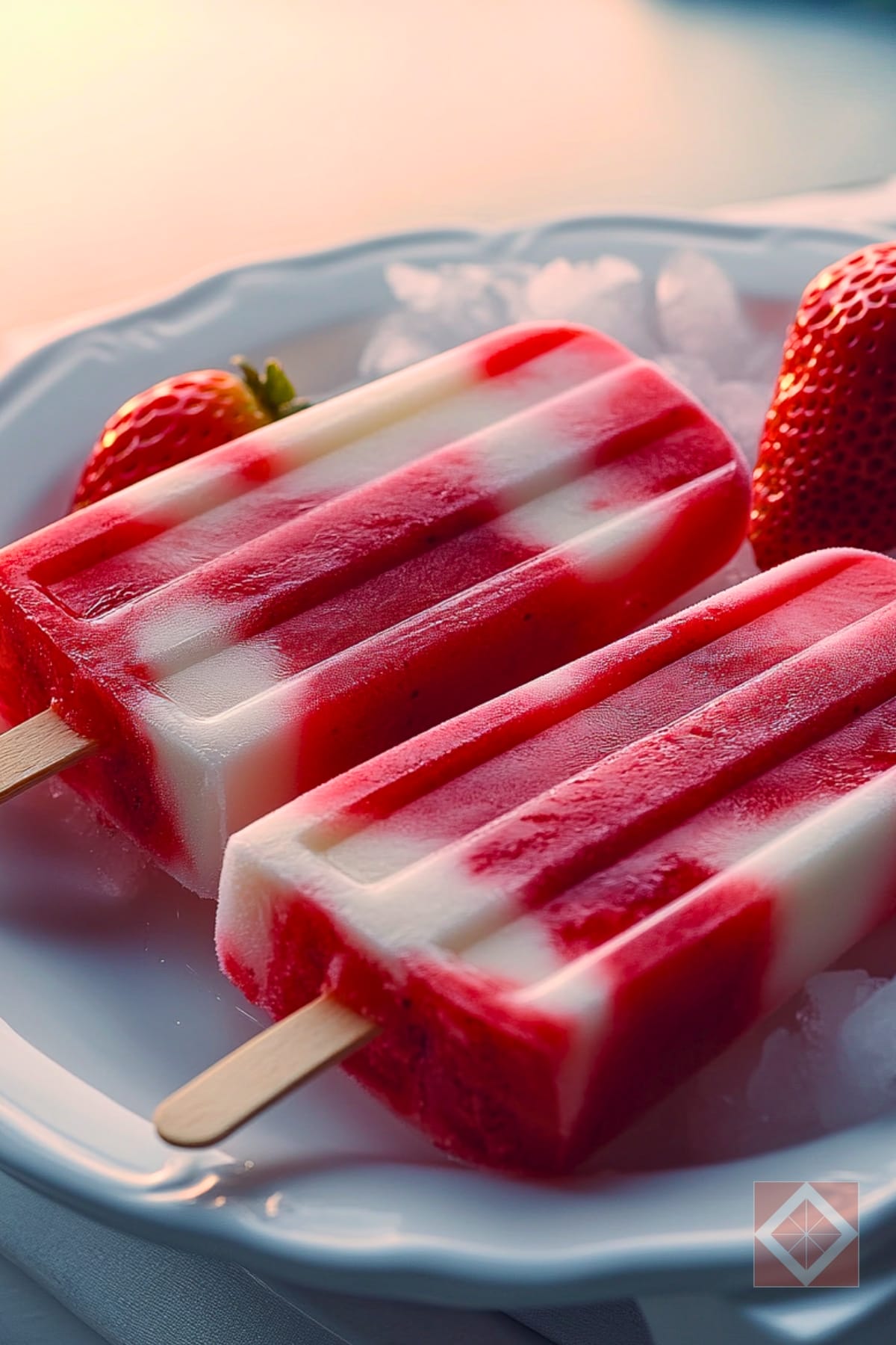 15 Easy Dessert Recipes That’ll Make You Look Like a Baking Pro (Without Trying That Hard) 8 15 Easy Dessert Recipes That’ll Make You Look Like a Baking Pro (Without Trying That Hard) - Strawberry Coconut Ice Pops pin 1 midia