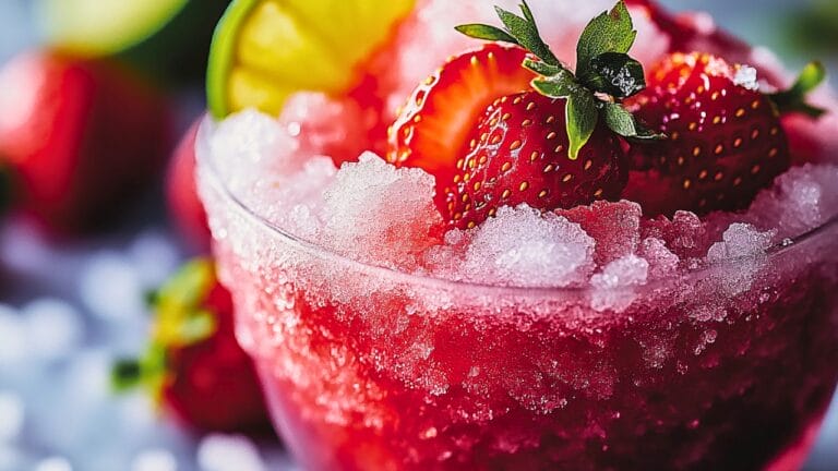 Strawberry-Lime Granita Recipe That Helps with Inflammation 9 Strawberry-Lime Granita Recipe That Helps with Inflammation - Strawberry Lime Granita midia