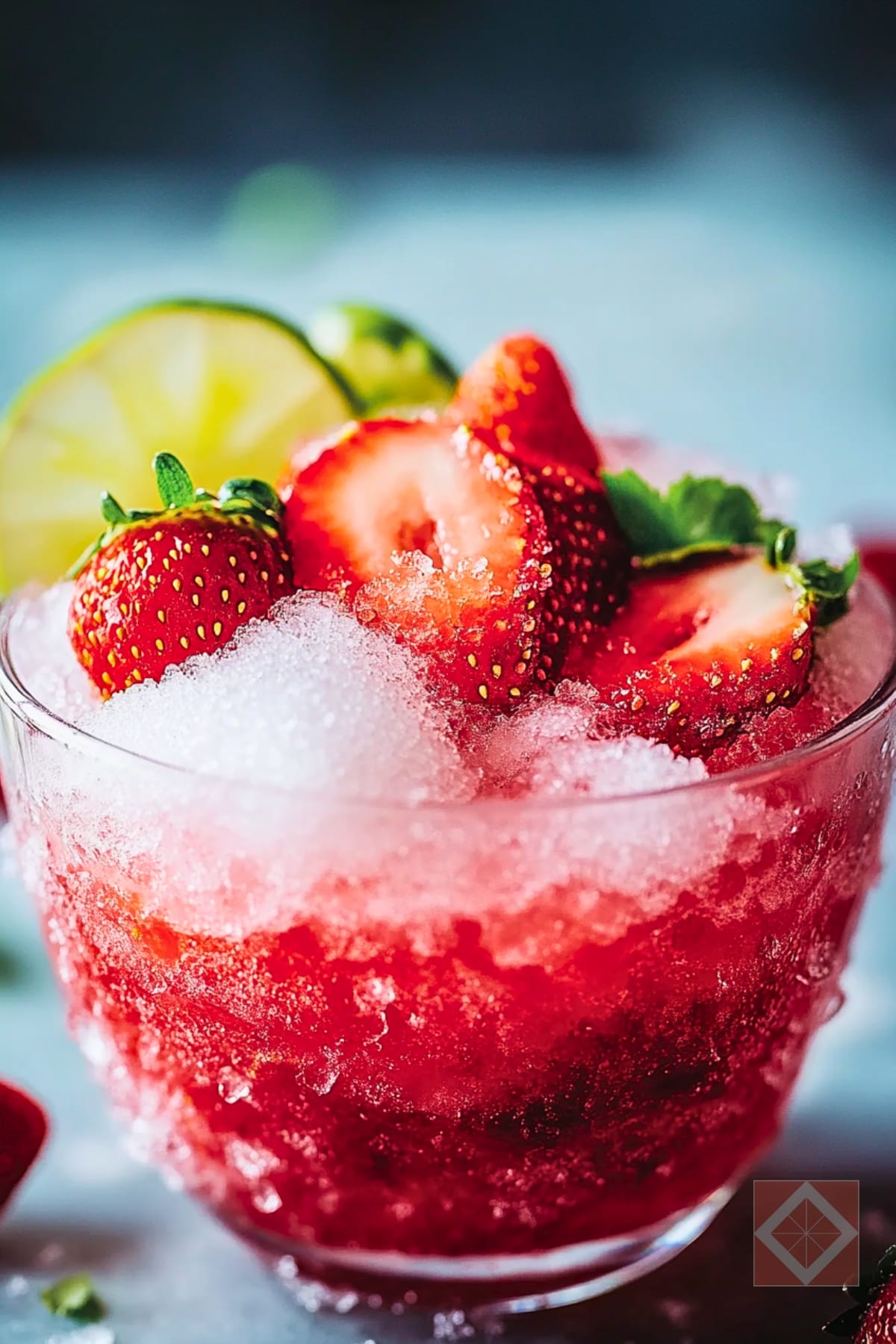 Strawberry-Lime Granita Recipe That Helps with Inflammation 4 Strawberry-Lime Granita Recipe That Helps with Inflammation - Strawberry Lime Granita pin 2 midia