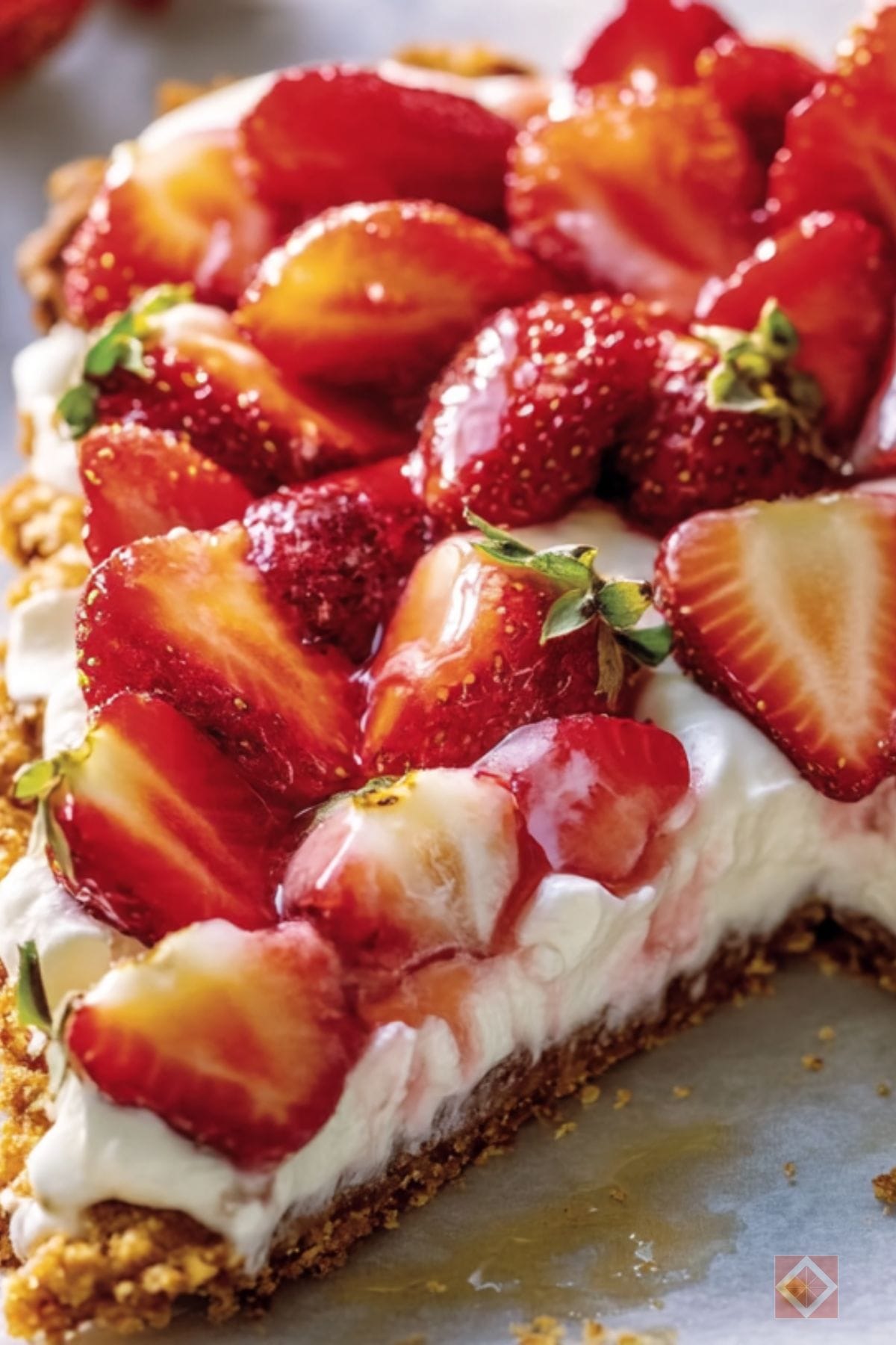 Sweet & Salty Strawberry Pretzel Tart Perfection 4 Sweet & Salty Strawberry Pretzel Tart Perfection - Strawberry Pretzel Tart pin 2 midia